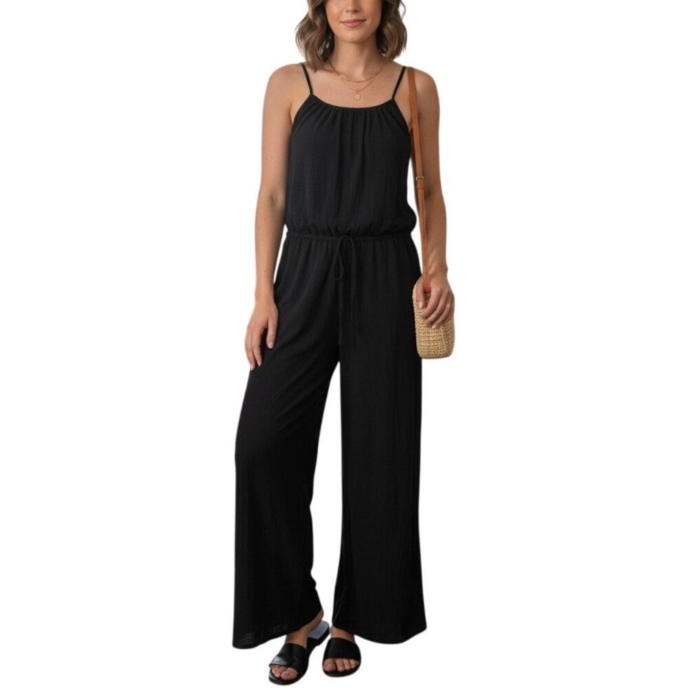 NEW Chic Me Women's Plus Size Panta Jumper/Romper Black /Size 2XL